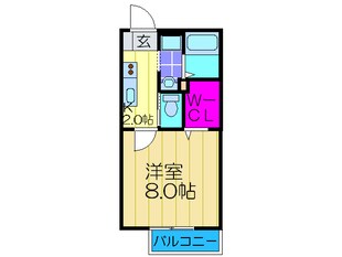 メゾン阪奈Ⅱの物件間取画像